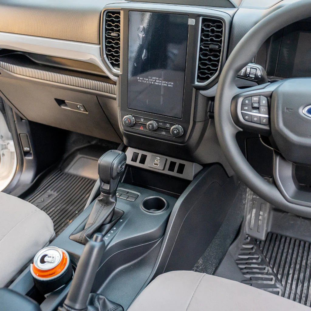 Dash Switch Cluster XL for the Next Gen Ford Ranger, fitted on the vehicle