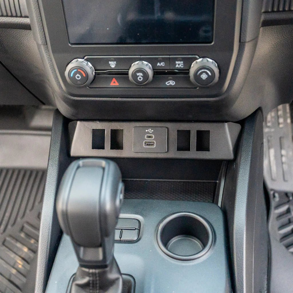 Dash Switch Cluster XL for the Next Gen Ford Ranger, close up detail
