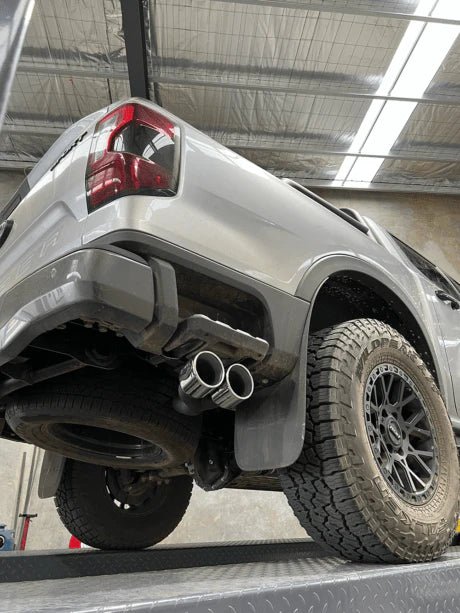 Exhaust System 4cyl for the Next Gen Ford Ranger, side view