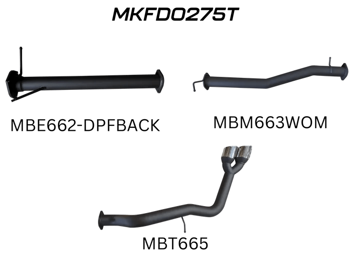 Next Gen Ranger Exhaust System (V6 3L Turbo)PerformanceNXG