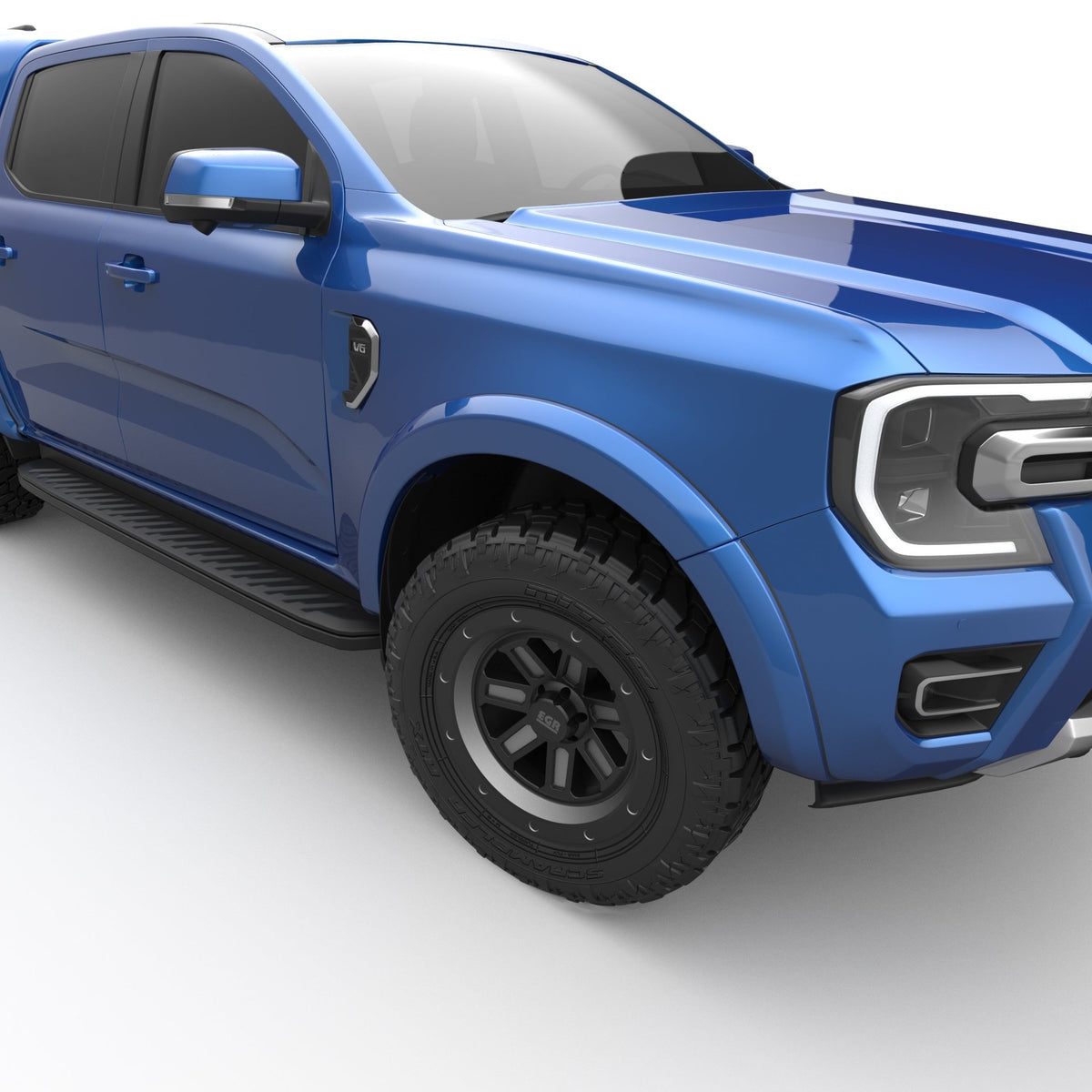 Fender Flares (Painted) for the Next Gen Ford Ranger, side view