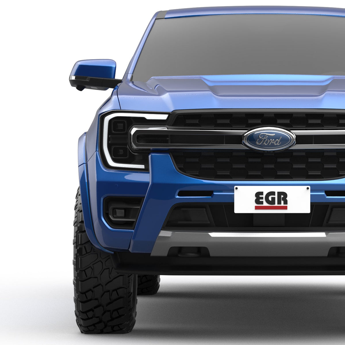 Fender Flares (Painted) for the Next Gen Ford Ranger, fitted on the vehicle