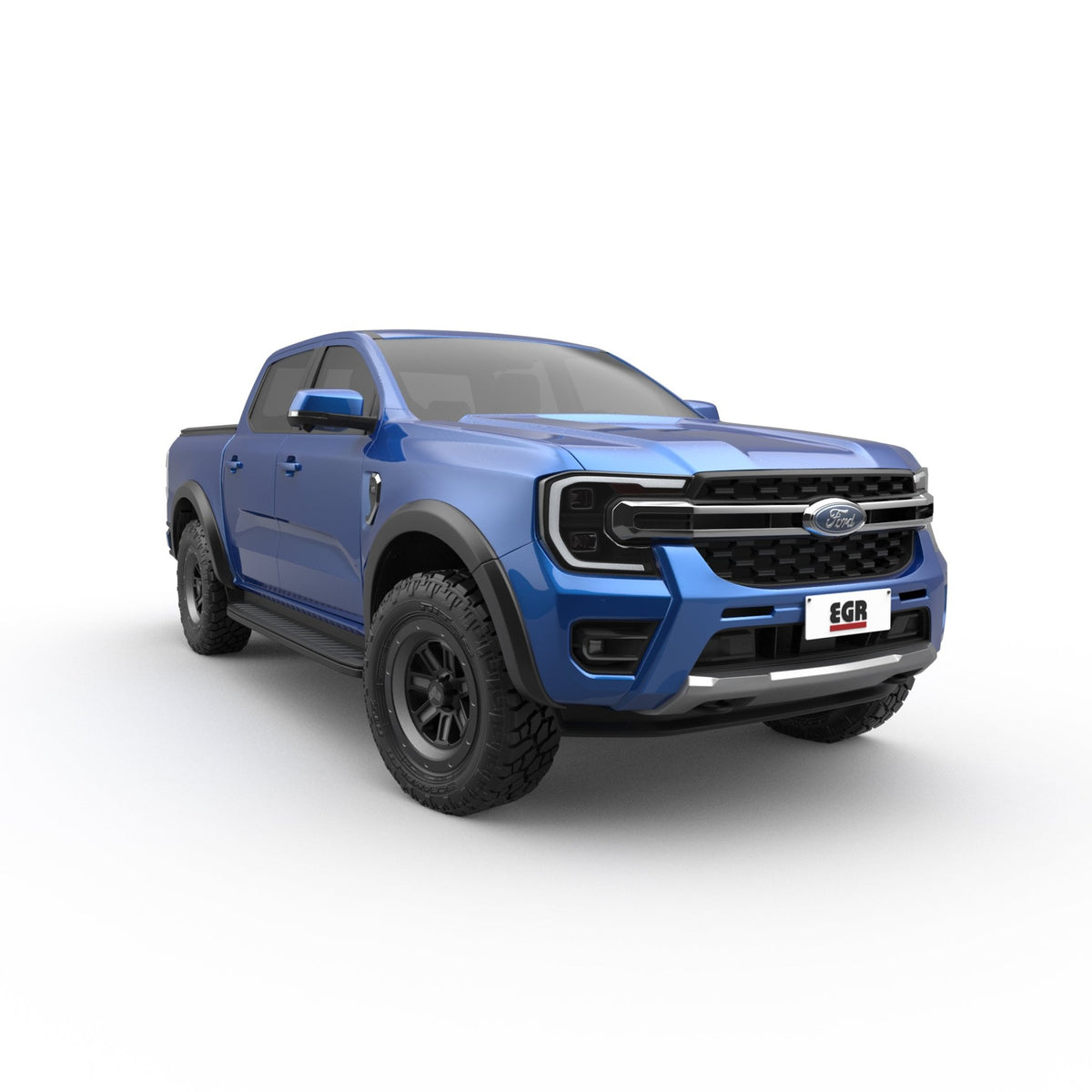 Fender Flares (Matte Black) for the Next Gen Ford Ranger, rear angle