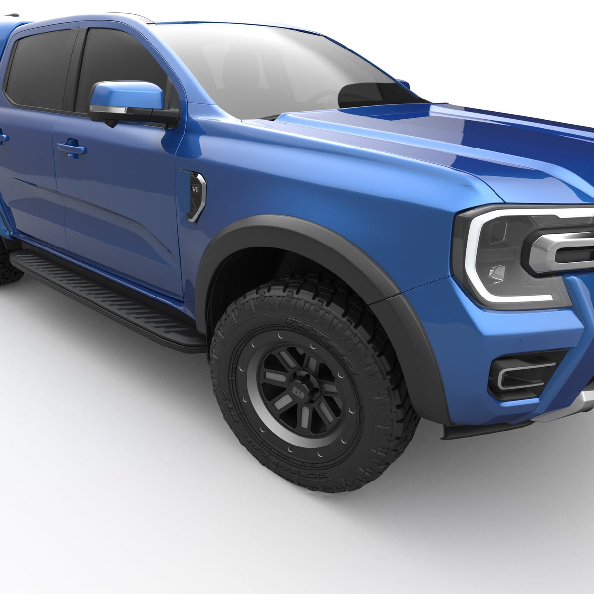 Fender Flares (Matte Black) for the Next Gen Ford Ranger, mounting detail