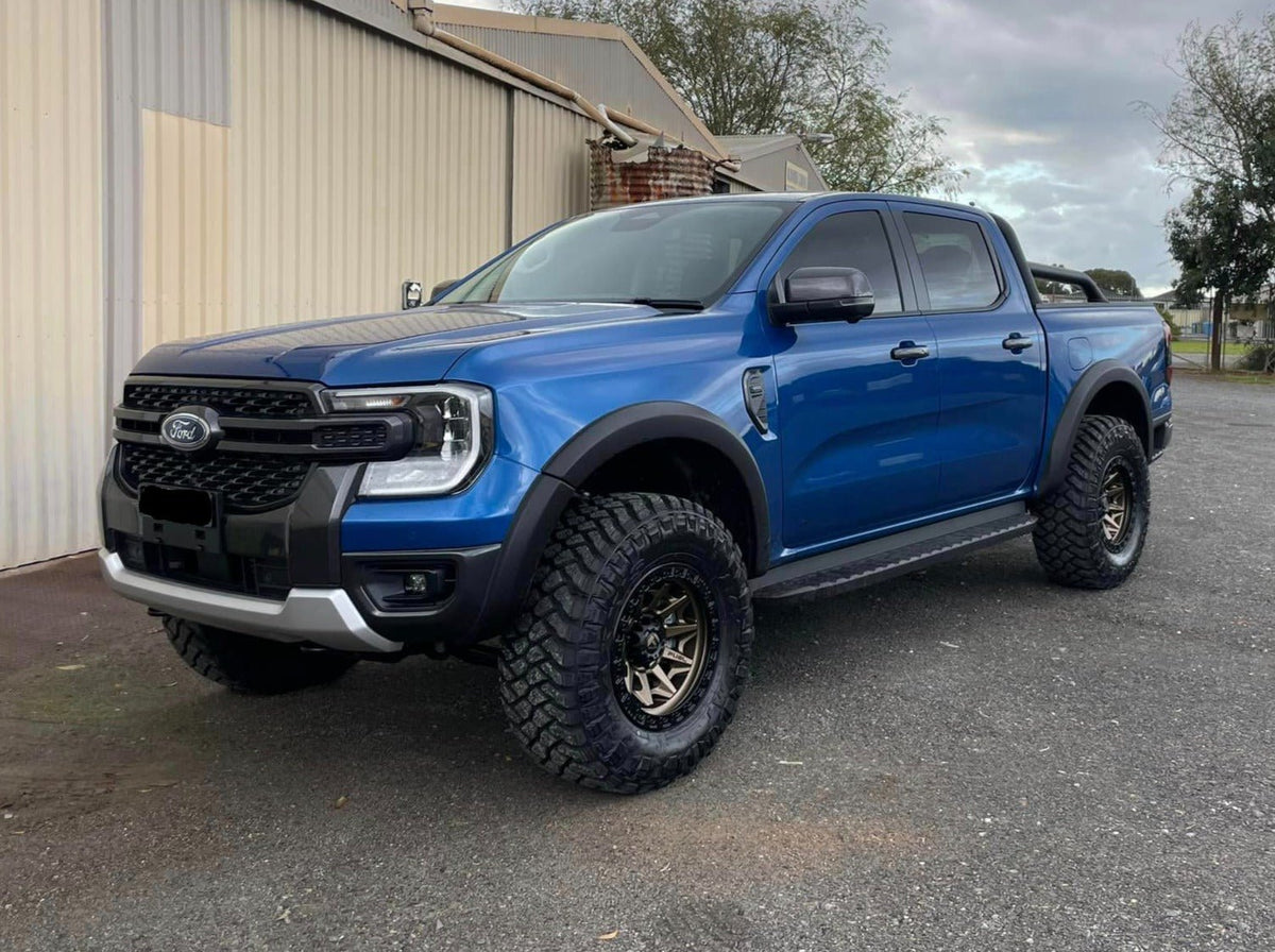 Fender Flares (Matte Black) for the Next Gen Ford Ranger, installed detail
