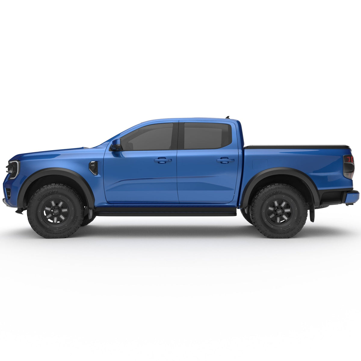 Fender Flares (Matte Black) for the Next Gen Ford Ranger, front angle