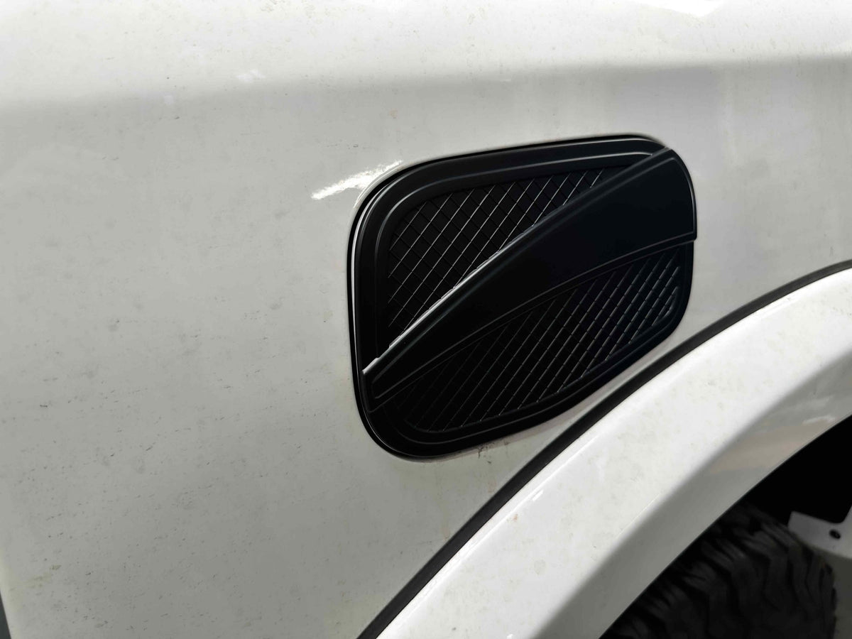 Fuel Cap Cover, Black for the Next Gen Ford Ranger, side view