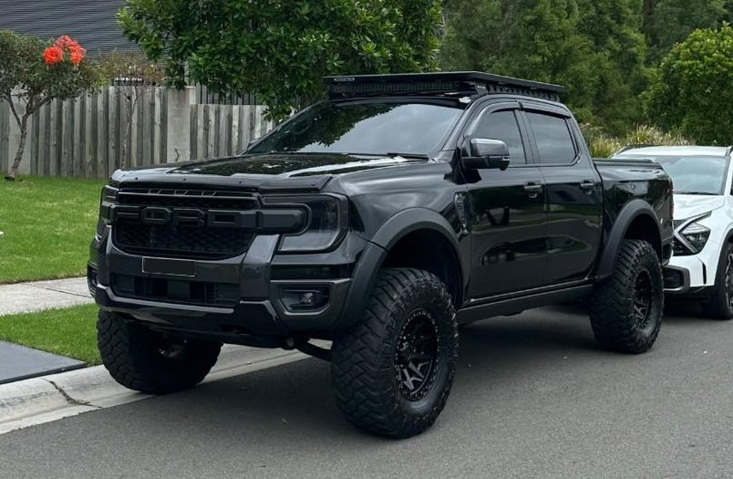 Headlight Protection Film for the Next Gen Ford Ranger, rear angle