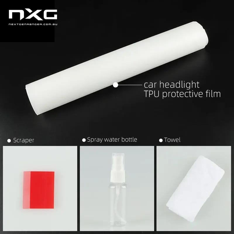 Headlight Protection Film for the Next Gen Ford Ranger, finish detail