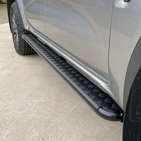 Next Gen Ranger Rock Sliders (Flat w/ Ally Checkered Plate)Rock SlidersNXG