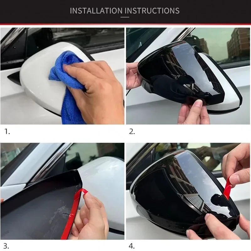 Side Mirror Covers for the Next Gen Ford Ranger, fitted on the vehicle