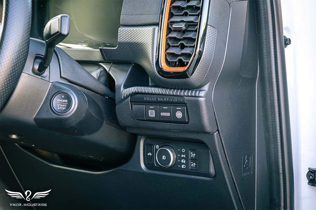 Switch Panel for the Next Gen Ford Ranger, side view