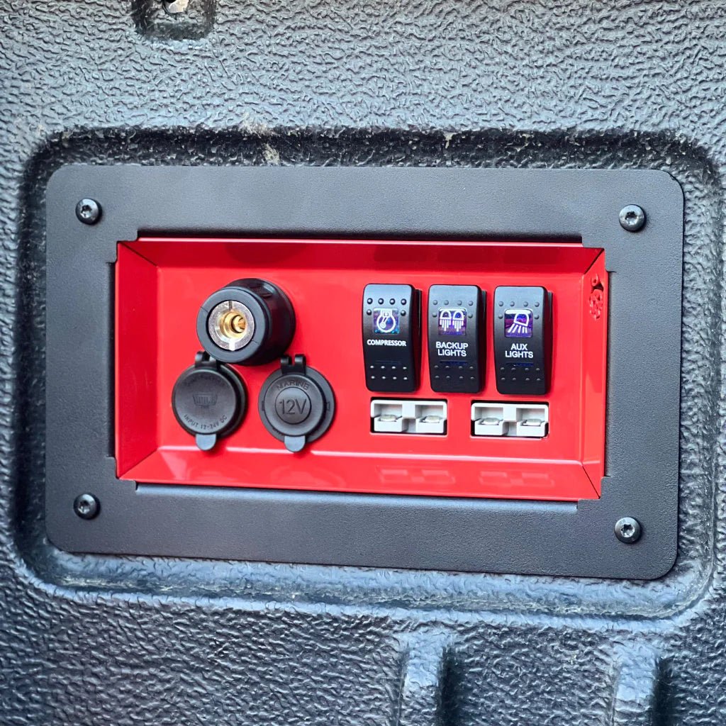 Tub Switch Panel for the Next Gen Ford Ranger, side view