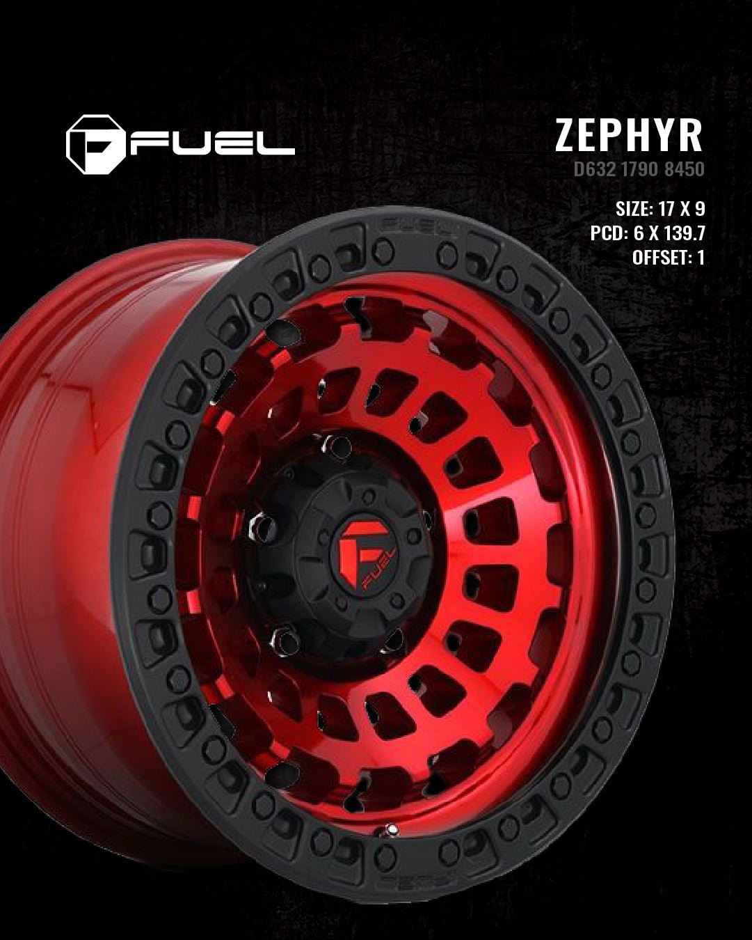 Alloy Wheels Set of 4 for the Next Gen Ford Ranger, top down view