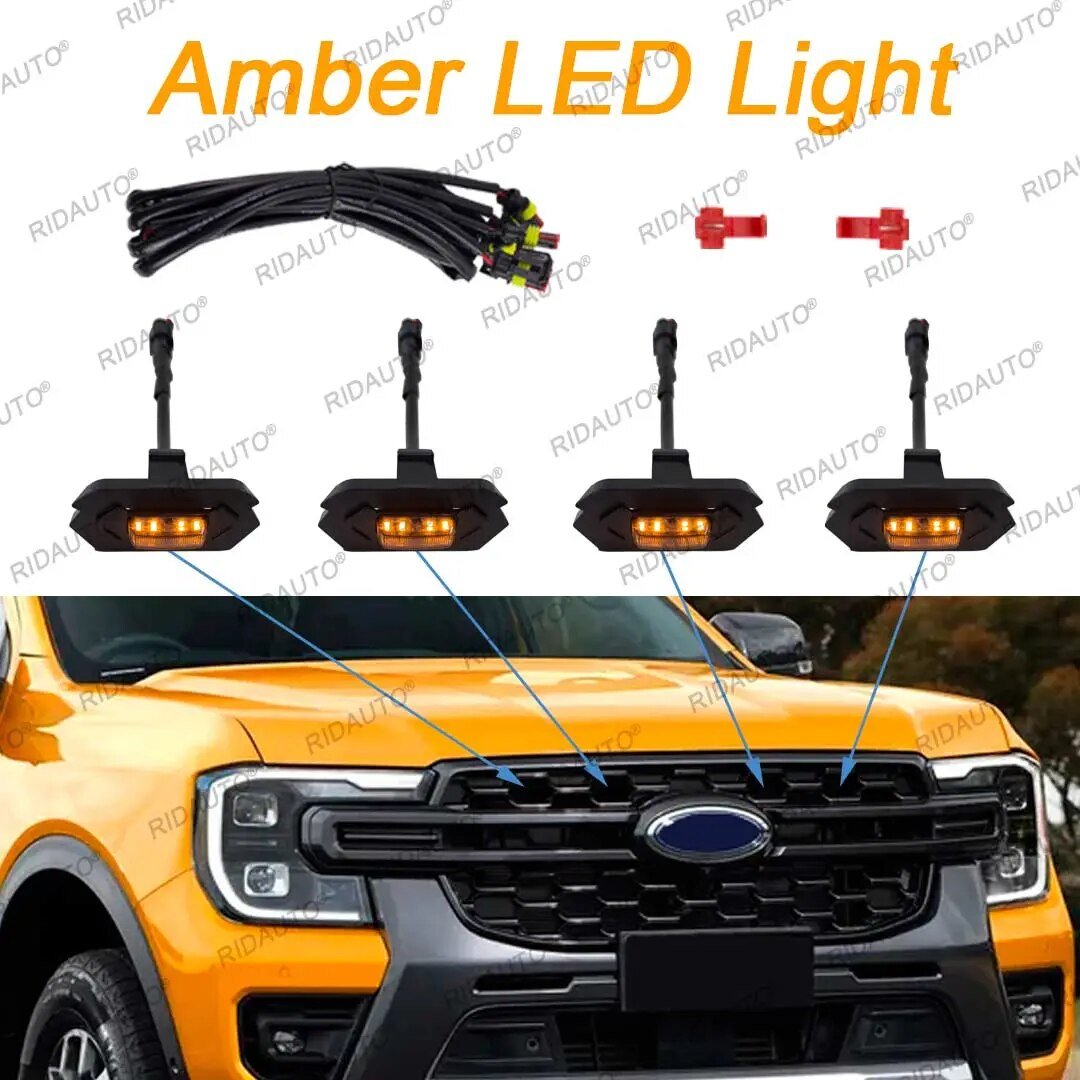 Led Grille Ranger Next Gen Ranger Grill Lights LED (4) | Next Gen Ranger Accessories