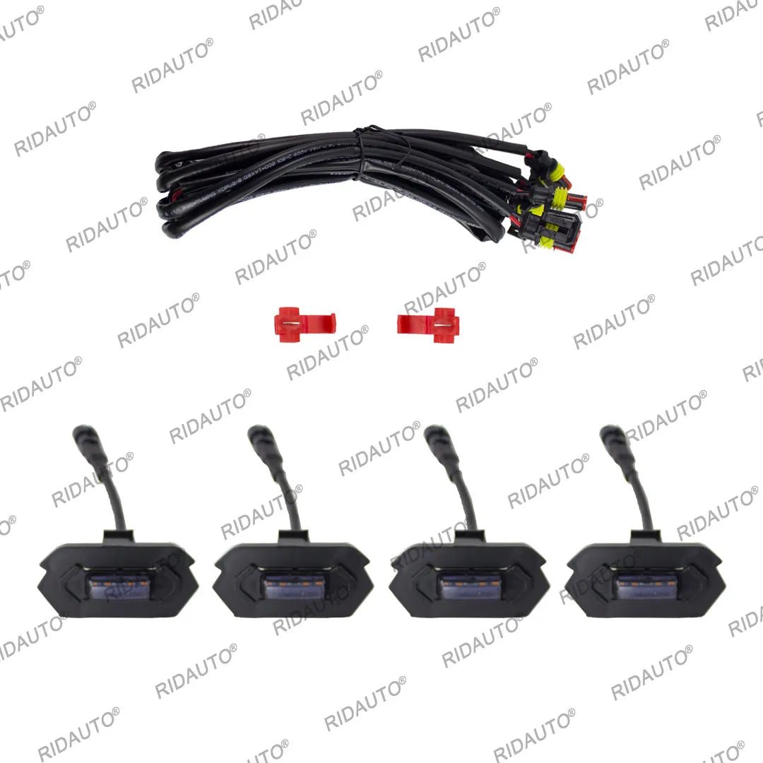 Grille Lights 4 LED for the Next Gen Ford Ranger, rear angle