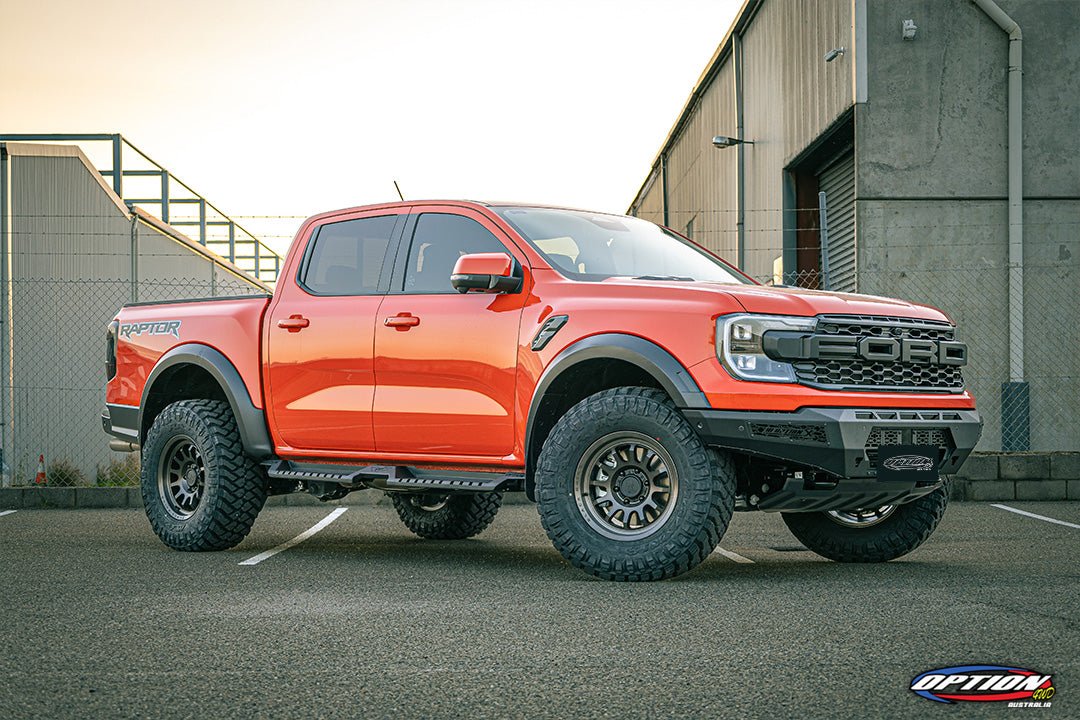Option X Bull Bar on the Next Gen Ford Ranger Raptor, fitted on the vehicle