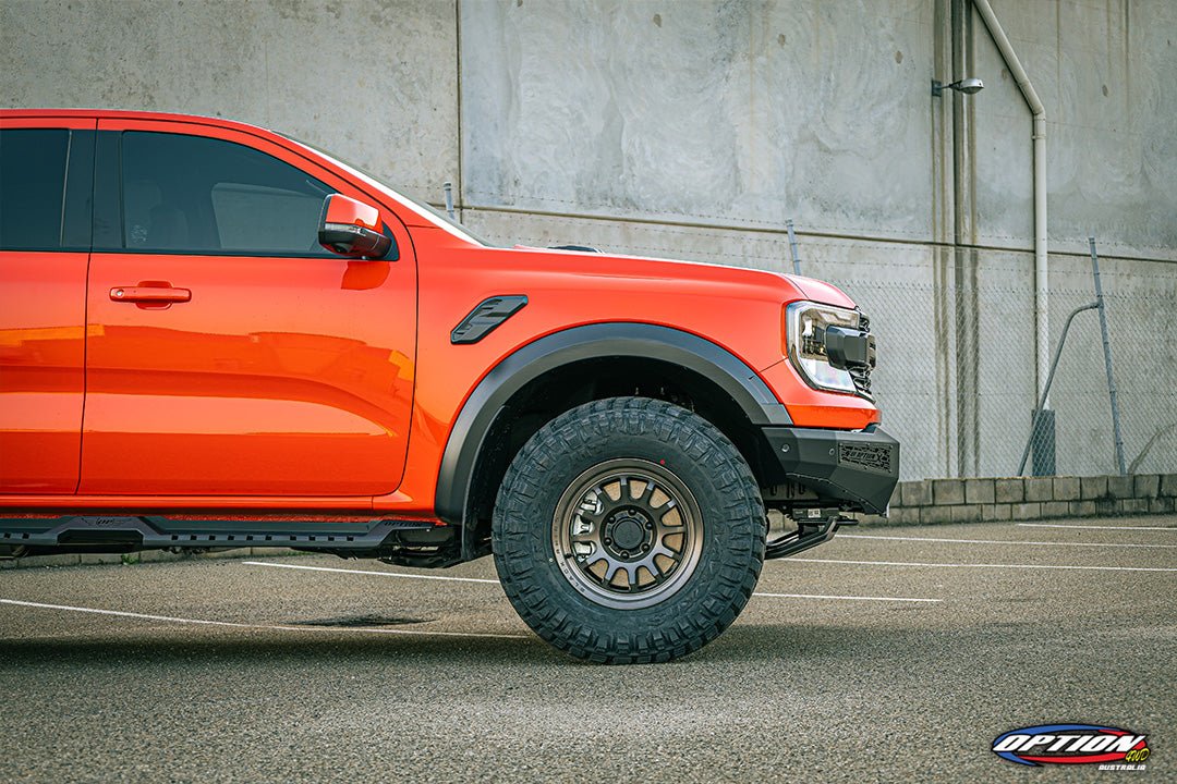 Option X Bull Bar on the Next Gen Ford Ranger Raptor, finish detail