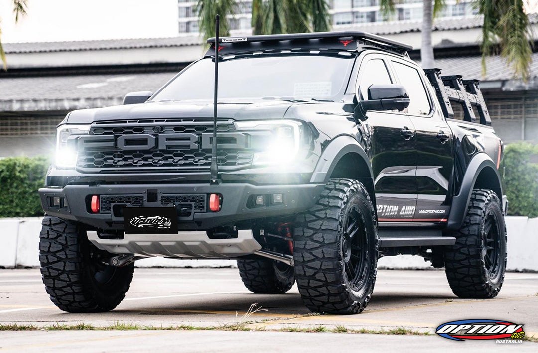 V1 Bull Bar on the Next Gen Ford Ranger Raptor, close-up detail