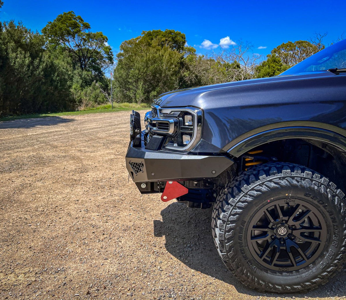 Predator Bull Bar on the Next Gen Ford Ranger & Everest, fitted on the vehicle