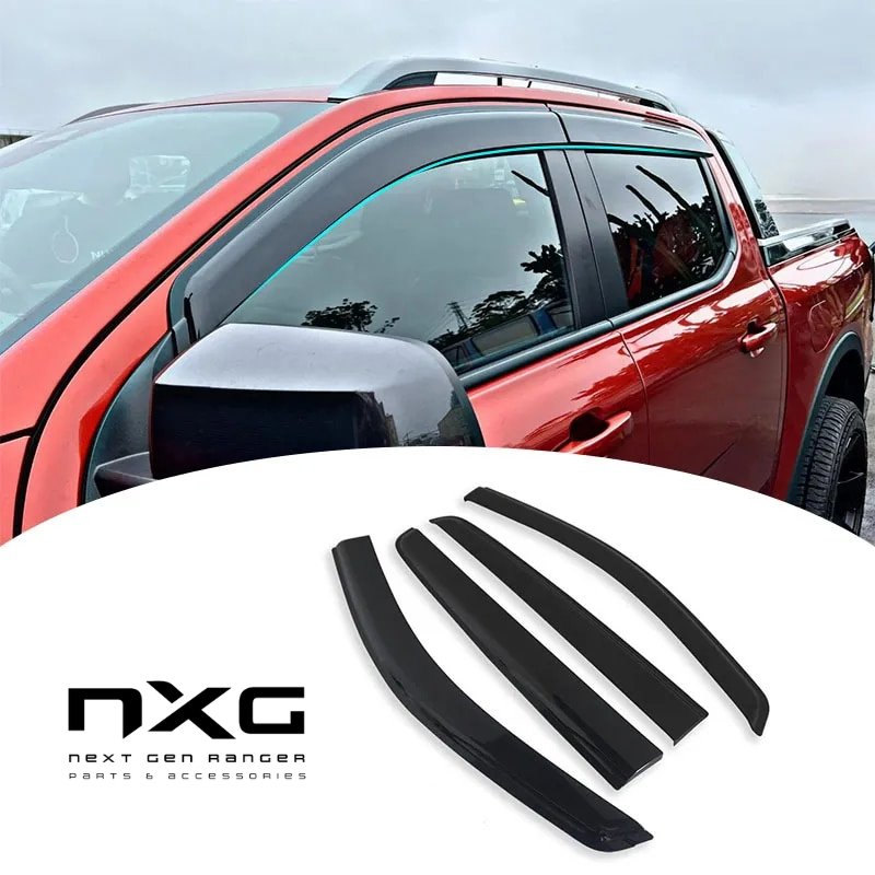 VIKOR Weathershields fitted to a Next Gen Ford Ranger & Raptor (2022-Current)