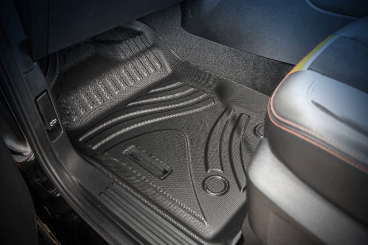 Floor Mats on the Next Gen Ford Ranger & Raptor, close-up detail
