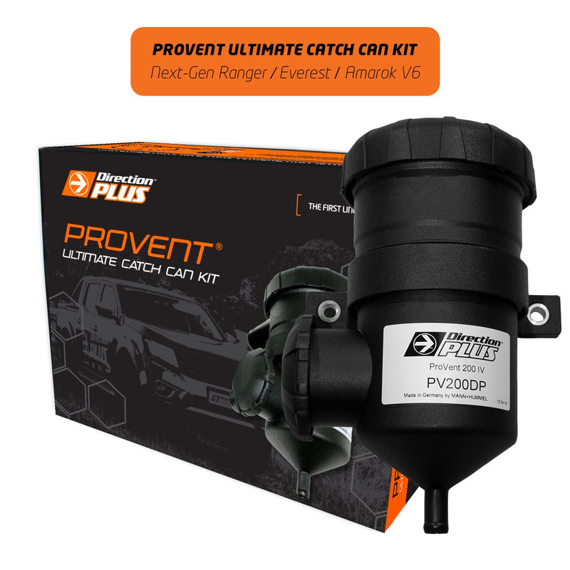 Direction Plus V6 Catch Can Kit fitted to a Next Gen Ford Ranger & Everest (2022+)