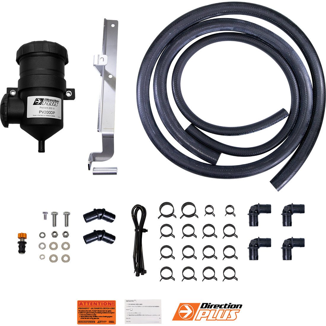 V6 Catch Can Kit on the Next Gen Ford Ranger & Everest, side view