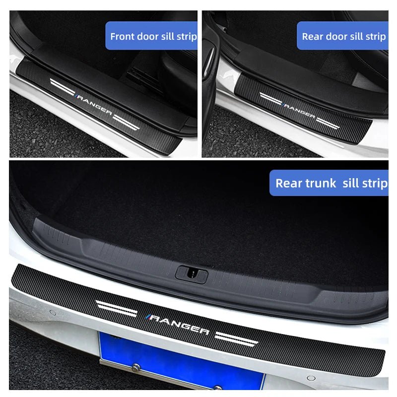 Protective Door Strips on the Next Gen Ford Ranger & Raptor, fitted on the vehicle