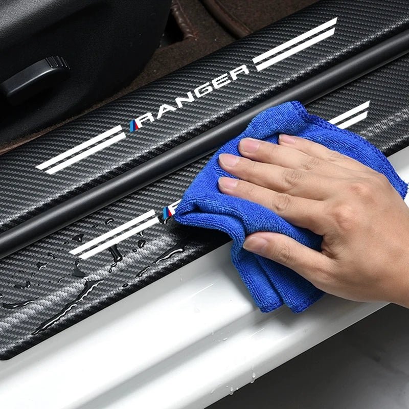 Protective Door Strips on the Next Gen Ford Ranger & Raptor, rear three-quarter view