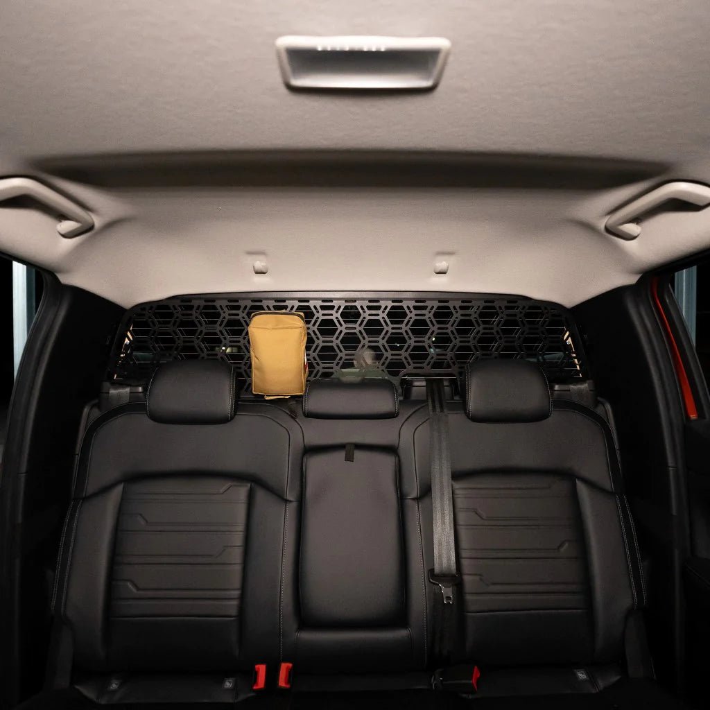 Rear Molle Window Panel on the Next Gen Ford Ranger & Raptor, close-up detail