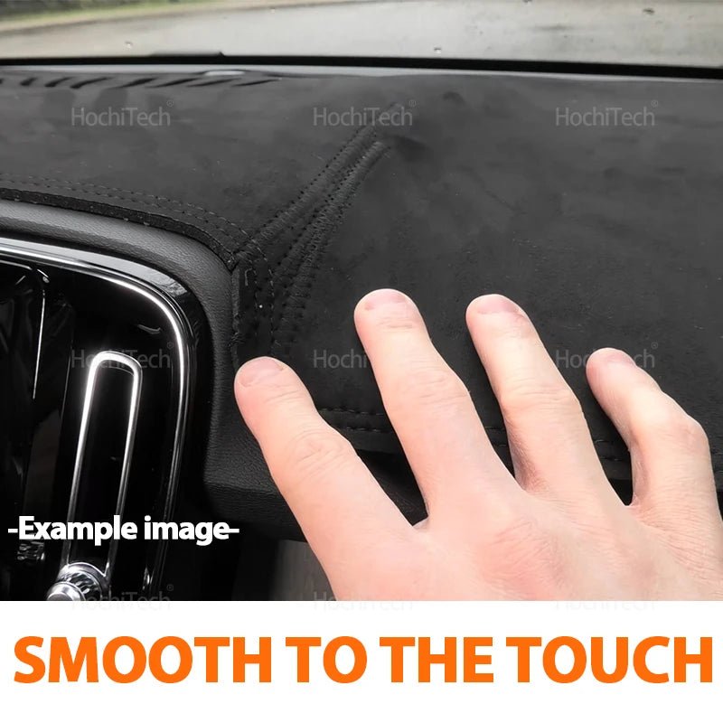 Suede Dashboard Cover on the Next Gen Ford Ranger & Everest, mounting detail