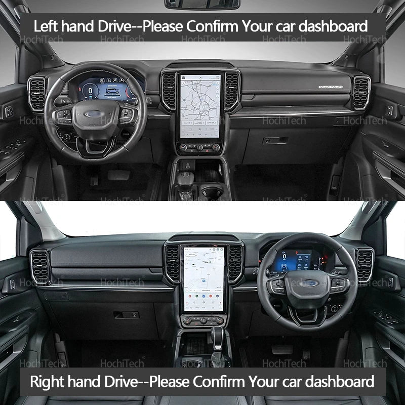 Suede Dashboard Cover on the Next Gen Ford Ranger & Everest, side view