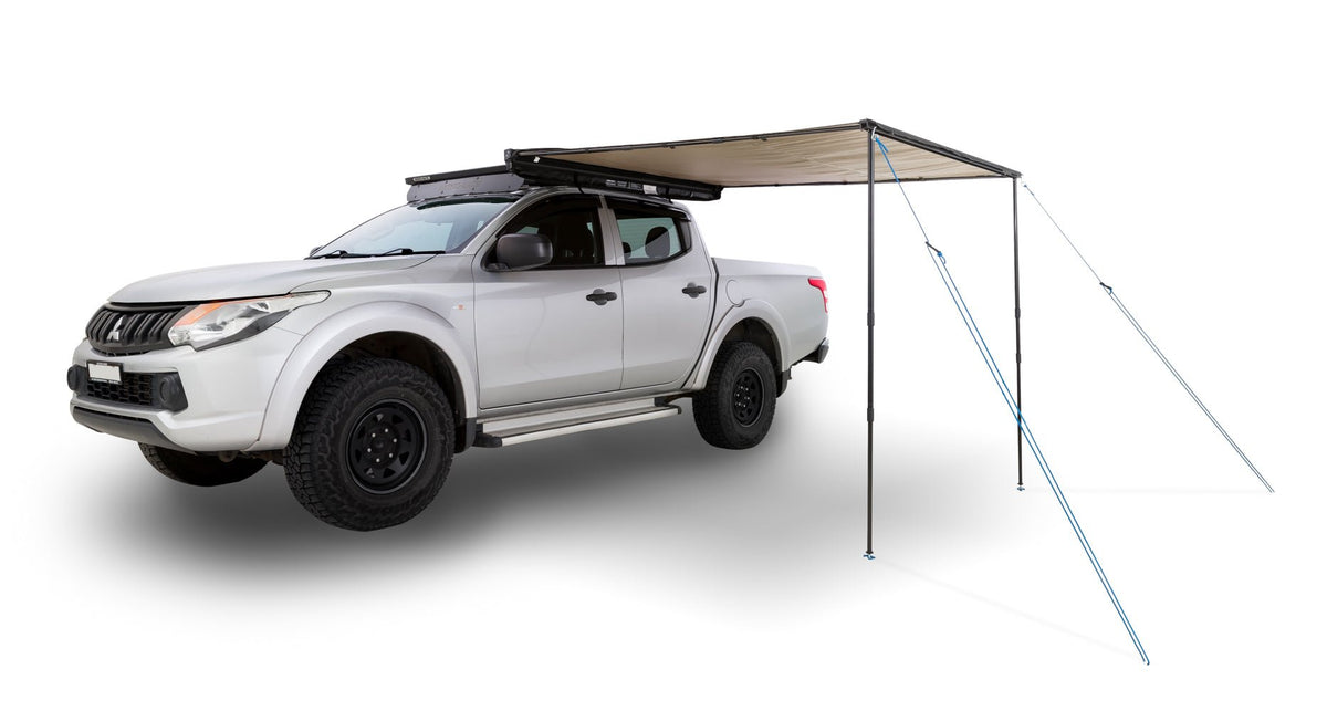 SunSeeker 2M Awning on the Ford Ranger, Raptor & Everest, rear three-quarter view