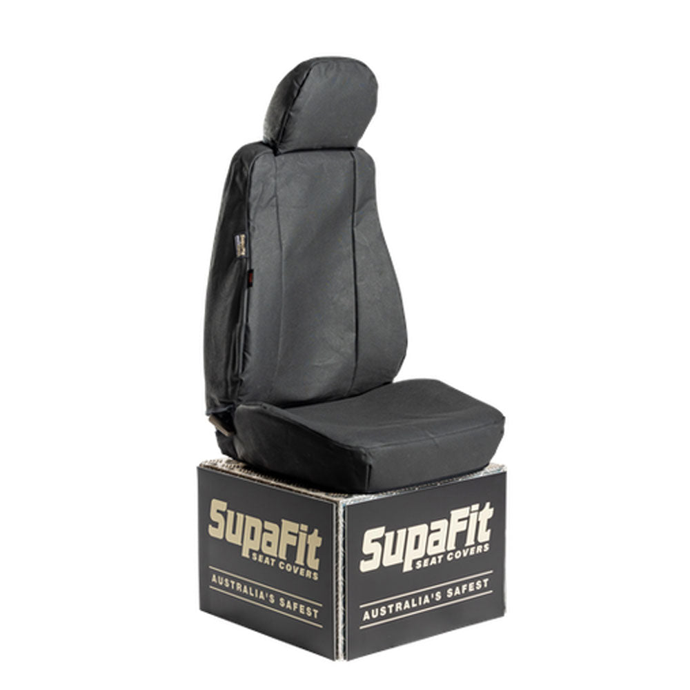 Supafit seat cover in black canvas
