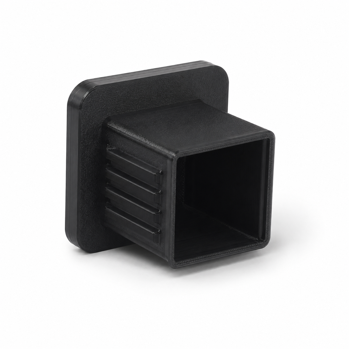 Ford Ranger tow receiver cover angled view showing the ribbed push-fit plug body