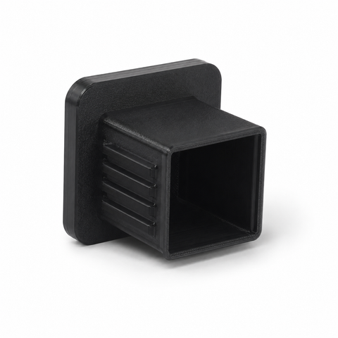 Ford Ranger tow receiver cover angled view showing the ribbed push-fit plug body