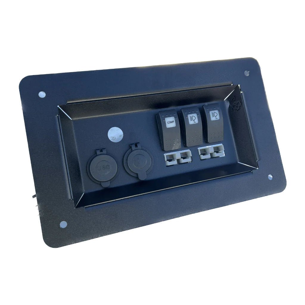 Tub Switch Panel on the Next Gen Ford Ranger Wildtrak, close-up detail