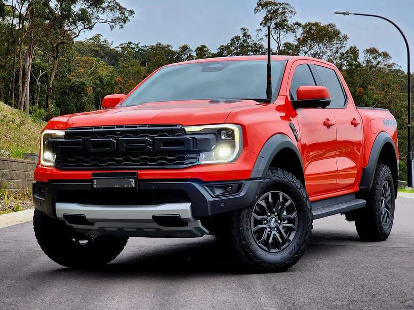 UHF Bonnet Mount on the Next Gen Ford Ranger, Raptor & Everest, in the box