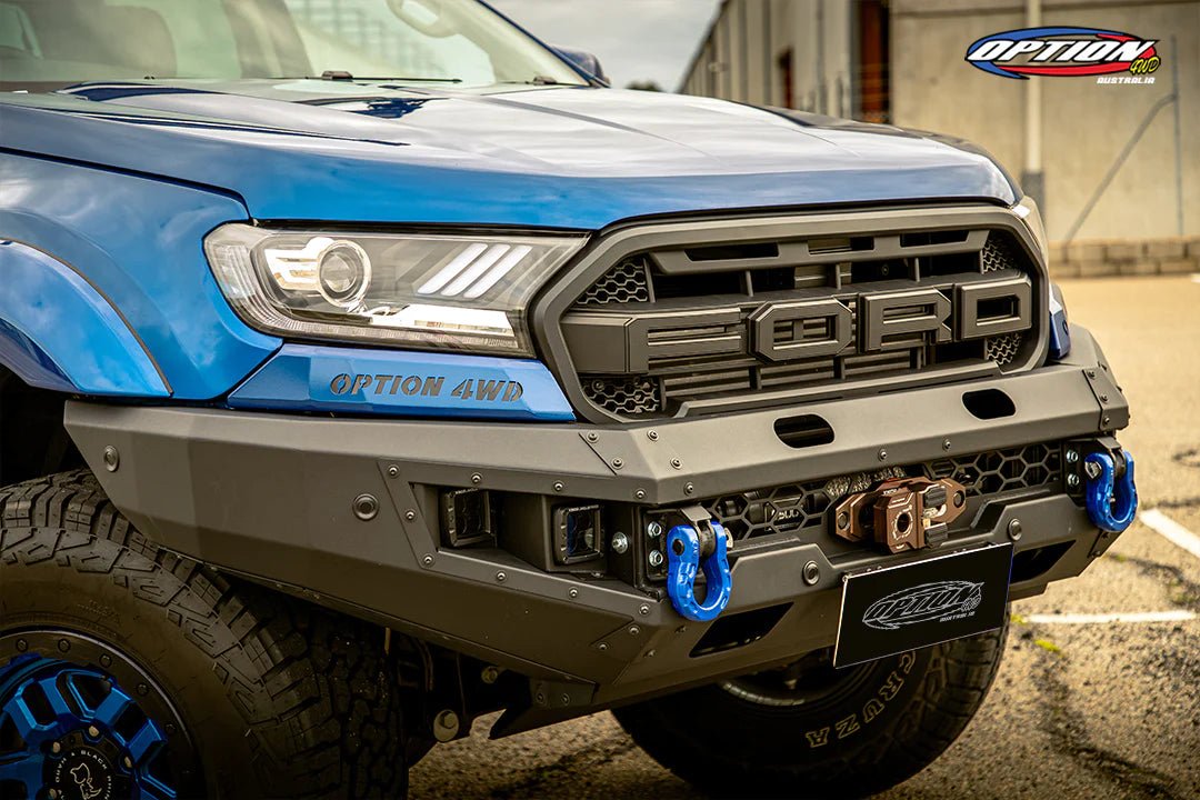 Option 4WD V1 Bull Bar fitted to a Ford Ranger PX2/PX3 (2015-2022)