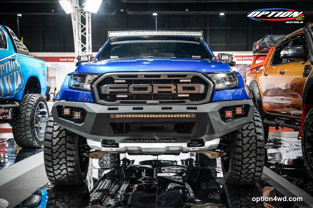V3 Bull Bar on the Ford Ranger Raptor Gen 1, in the box