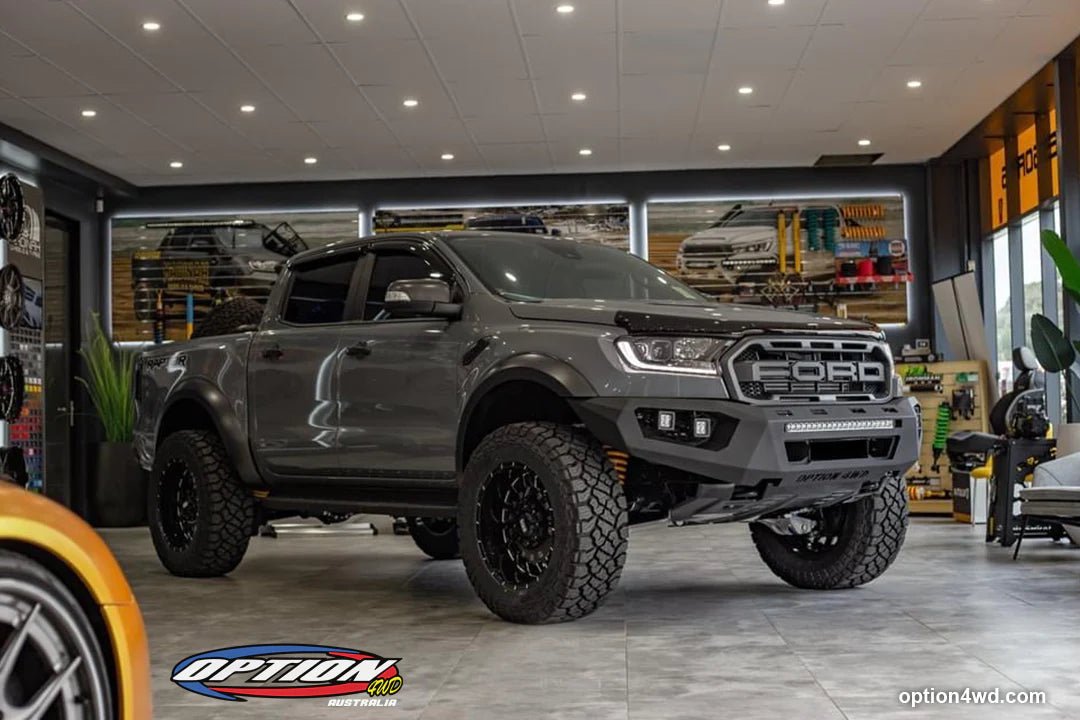 V3 Bull Bar on the Ford Ranger Raptor Gen 1, top view