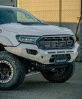 Front view of the VIKOR Diablo no loop bull bar on a PX3 Ranger