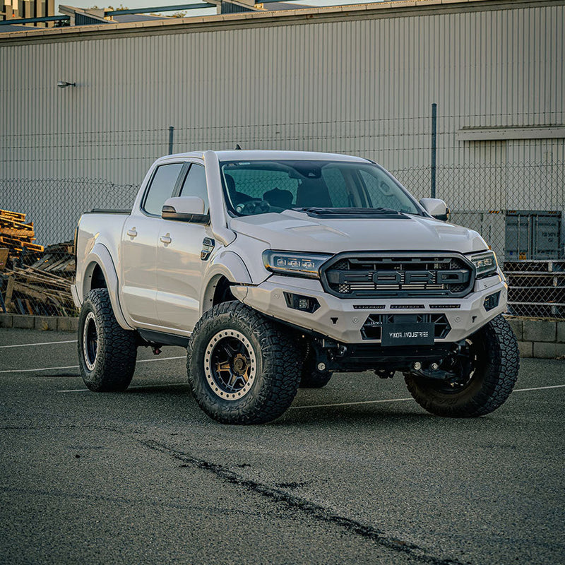 VIKOR Diablo no loop bull bar fitted to a Ford Ranger PX3