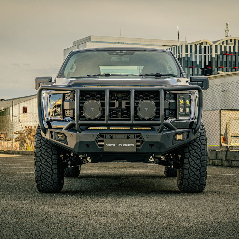 VIKOR Diablo full guard bull bar on a Ford F-150 (2021-2024)