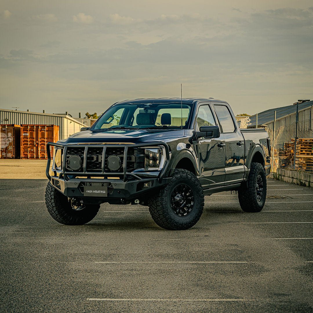 Diablo Bull Bar (Full Guard) on the Ford F-150, front angle