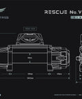 VIKOR INDUSTRIES Winch Rescue VI 12V Synthetic Rope (12,000lb)RecoveryNXG