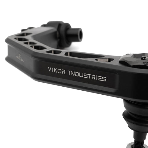 Close up of the ball joint on the VIKOR adjustable upper control arm