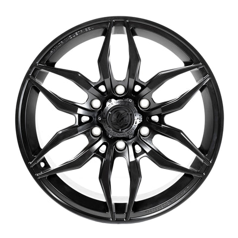 VK01 Forged Wheel Black Front View