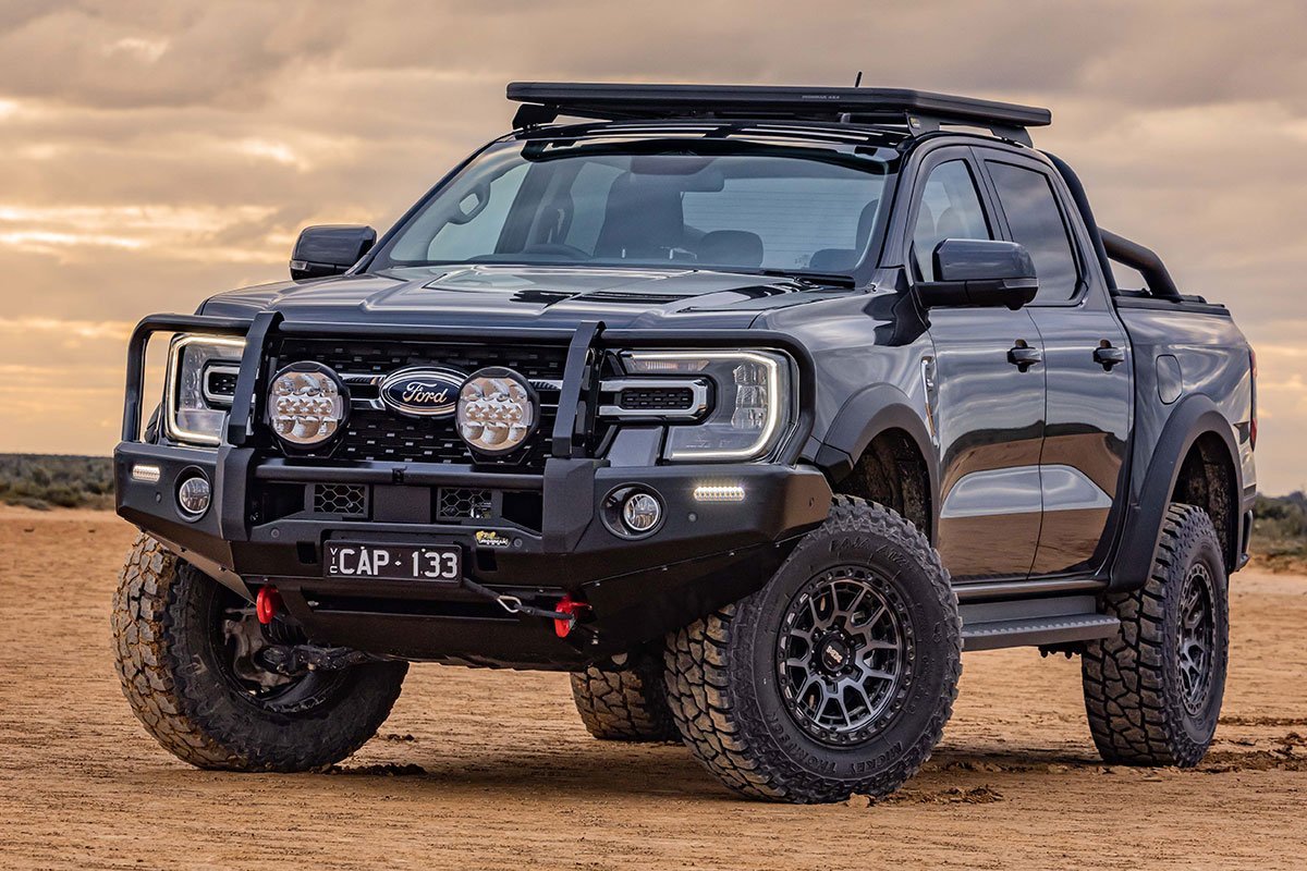 Deluxe Bull Bar on the Next Gen Ford Ranger & Everest, close-up detail